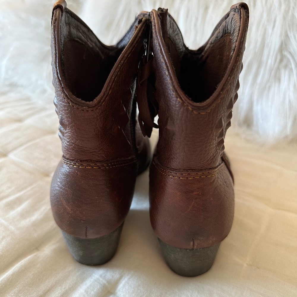 Born Leather Ankle Western Boots, Size 7 1/2 - Picture 9 of 16